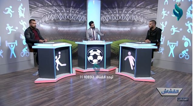 القشاش || مع مدرب النجف حيدر عبود والمحترف المغربي في فريق النجف سفيان طلال