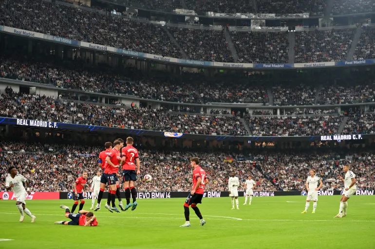 الليجا الاسباني.. ريال مدريد يهزم أوساسونا 4-0 ويرفع رصيده