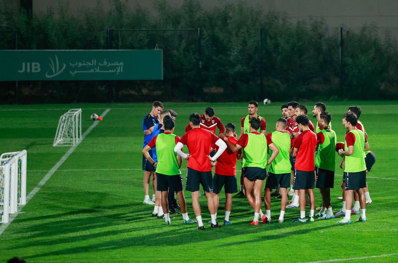 استعدادا لمواجهة عُمان.. الوطني العراقي يكثف تدريباته قبل التوجه إلى مسقط