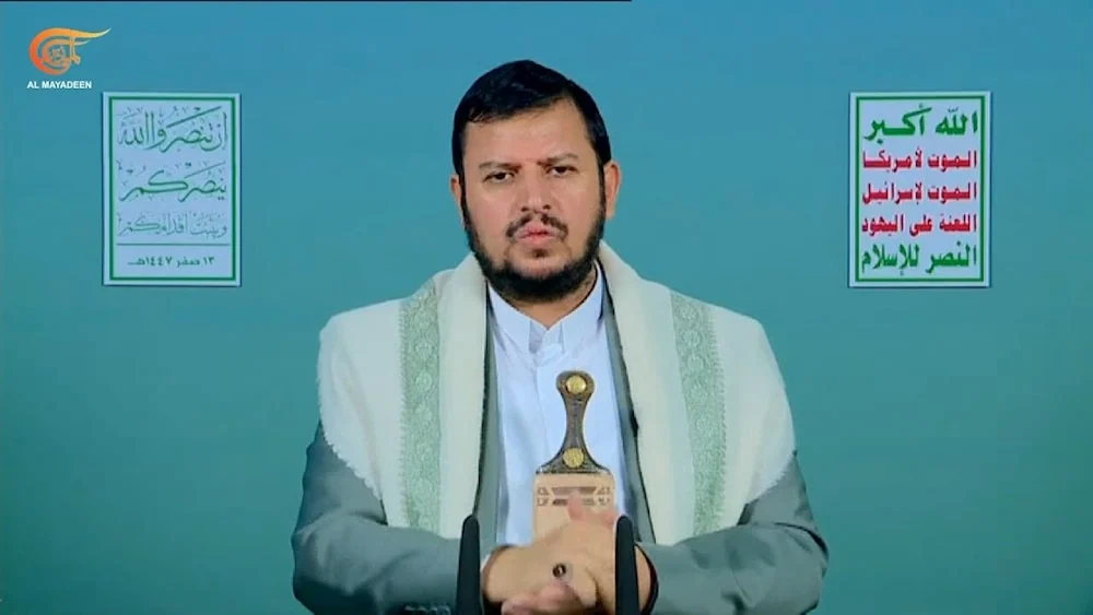 السيد الحوثي يؤكد حظر الملاحة مستمر حتى فك الحصار عن غزة