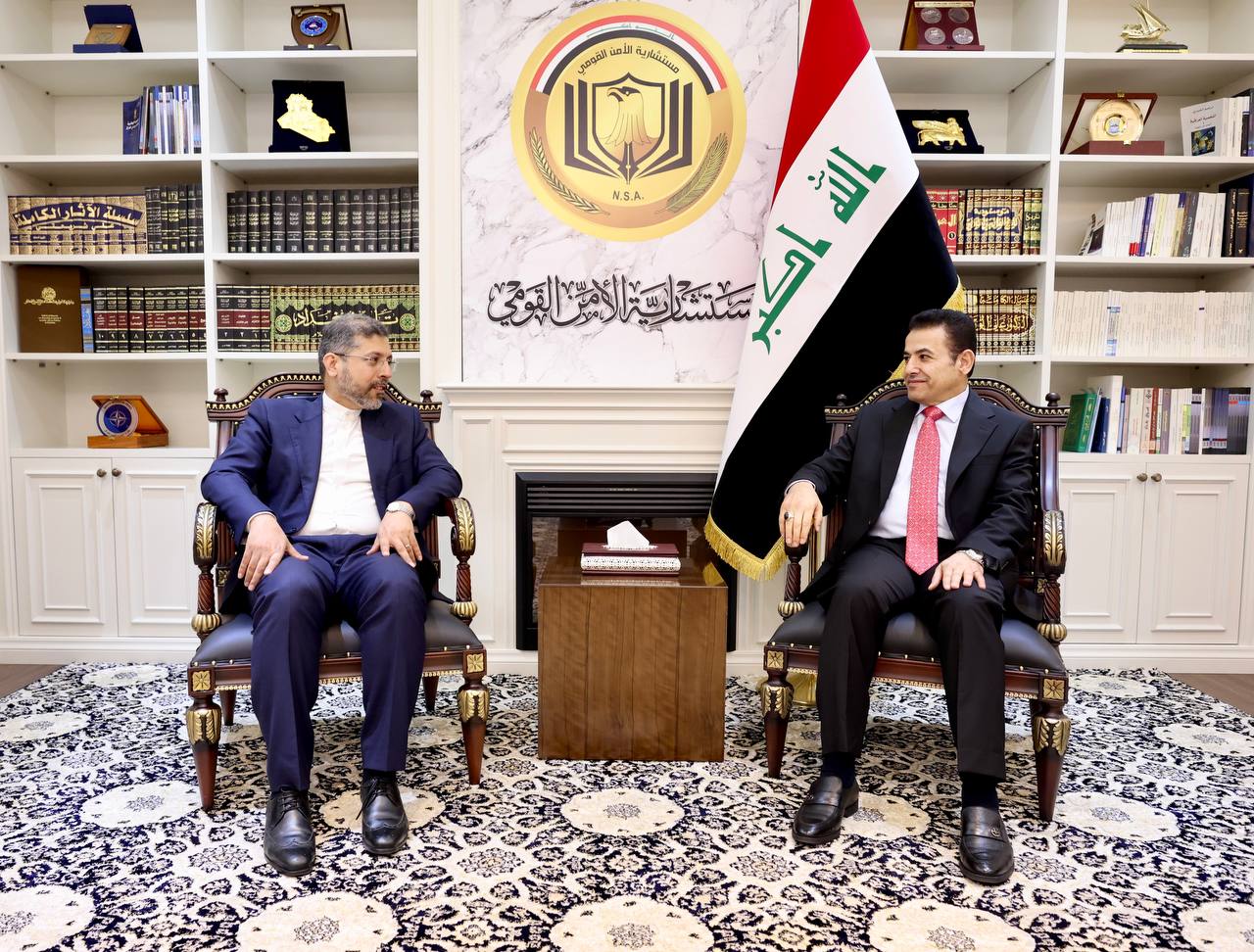 الأعرجي يستقبل وفد الخارجية الإيرانية ويؤكد أهمية الحوار لحل أزمات المنطقة