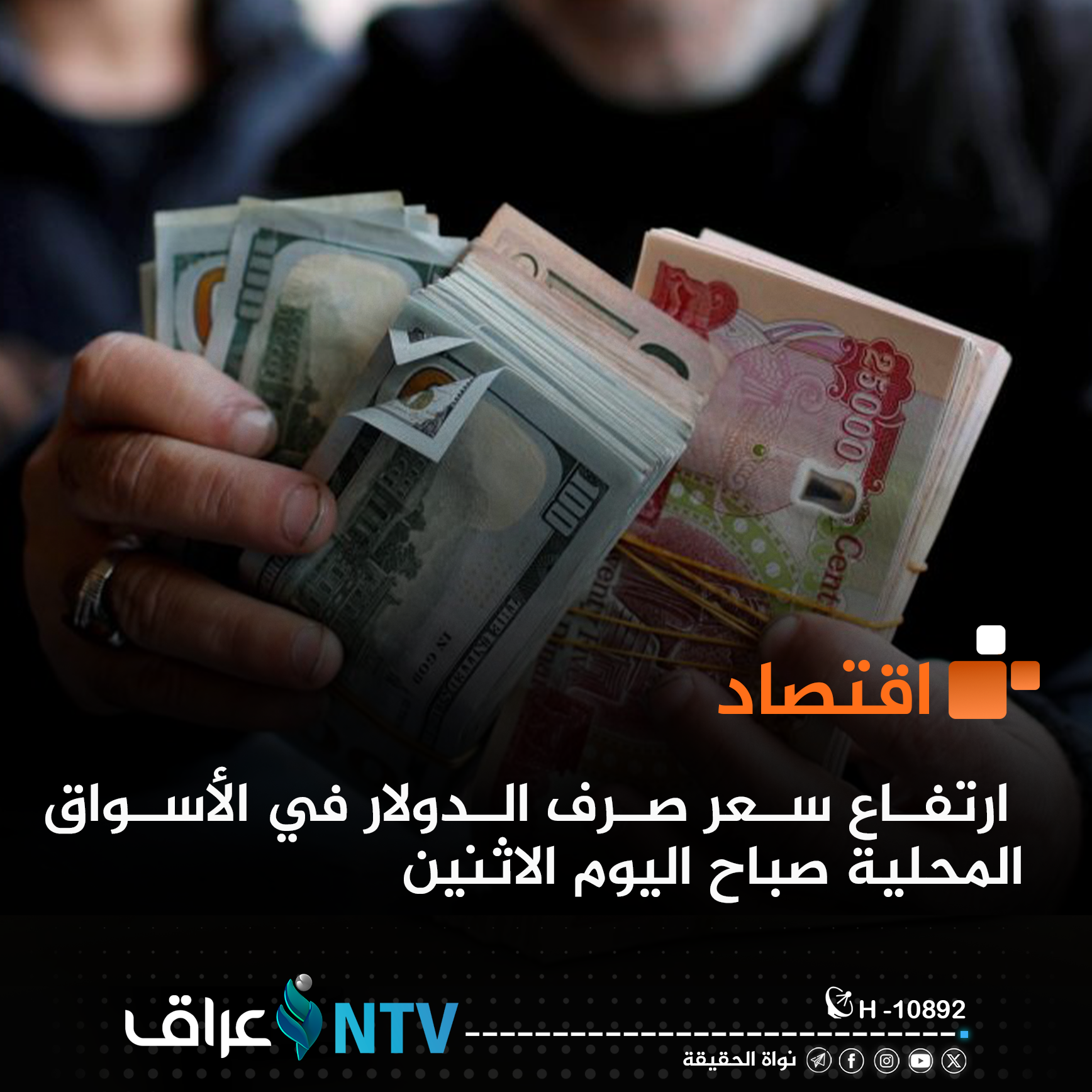 ارتفاع سعر صرف الدولار في الأسواق المحلية صباح اليوم الاثنين