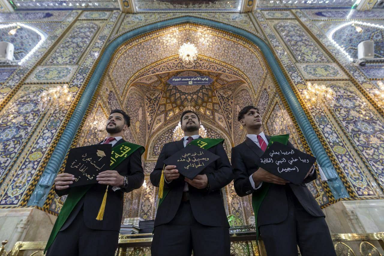 حرم الإمام العباس (ع) يحتضن حفل تخرّج طلبة الجامعات العراقية ضمن فعالية «فتية الكفيل»