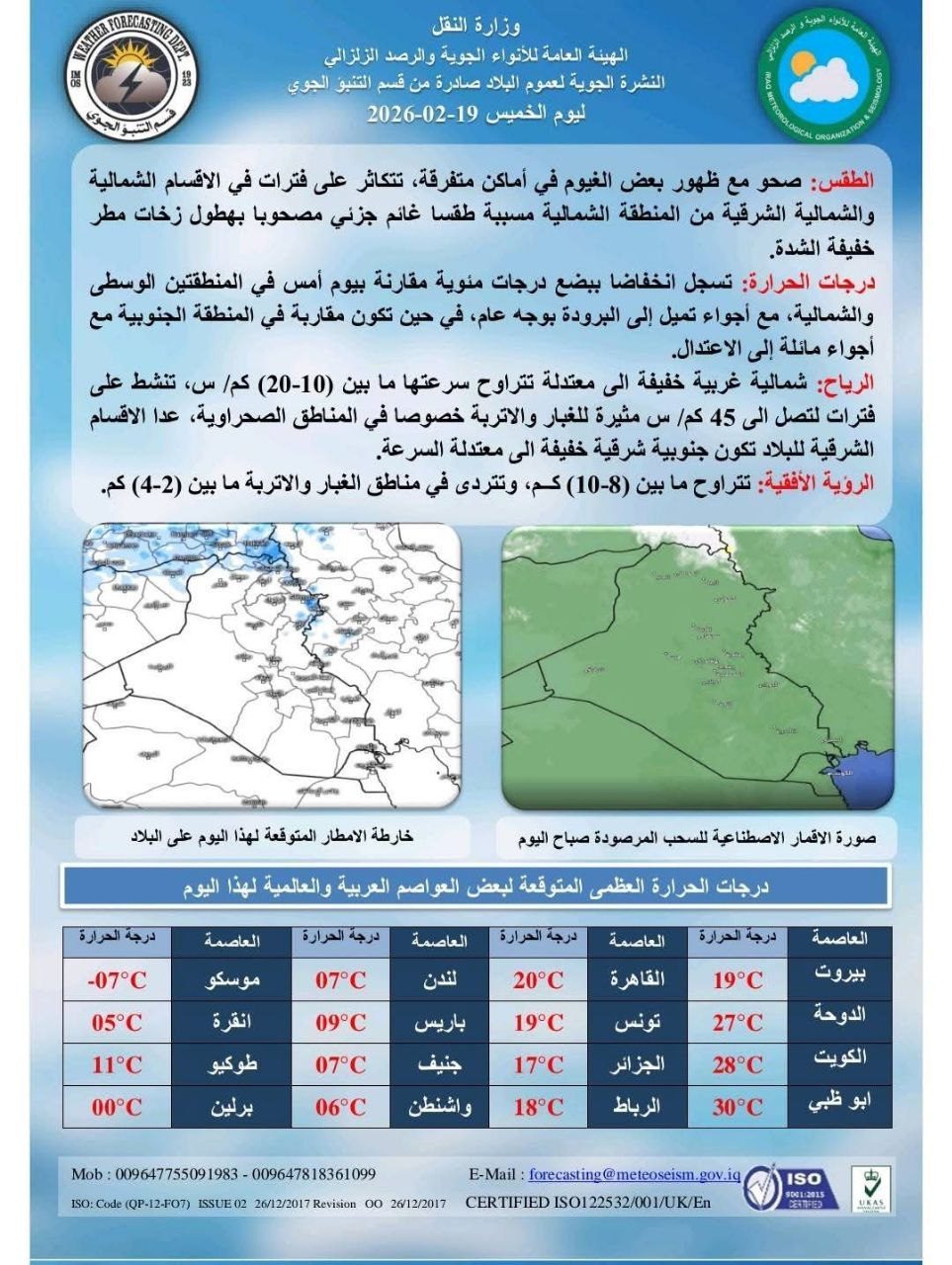 الأنواء الجوية: حرارة مرتفعة حتى الأحد