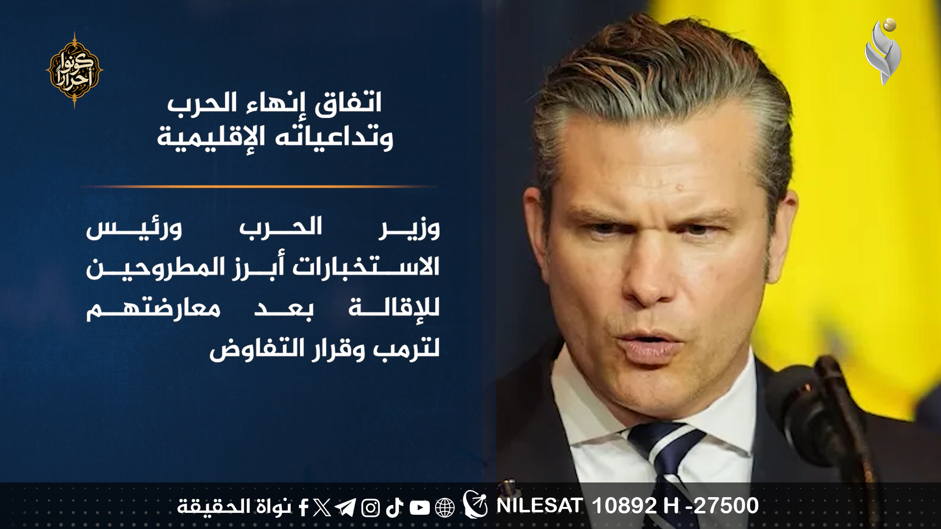 اتفاق إنهاء الحرب وتداعياته الإقليمية